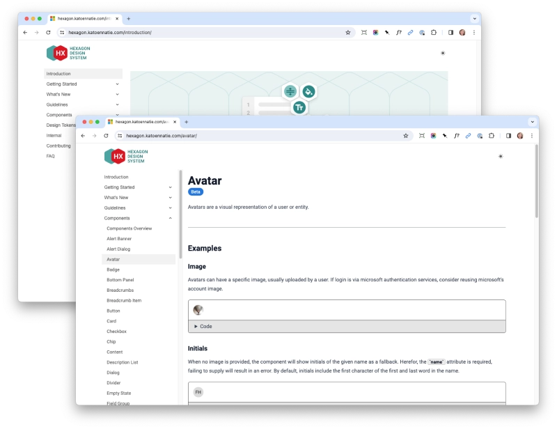 Hexagon documentation site