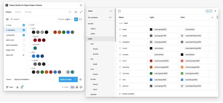 Hexagon sync tokenstudio plugin and figma variables